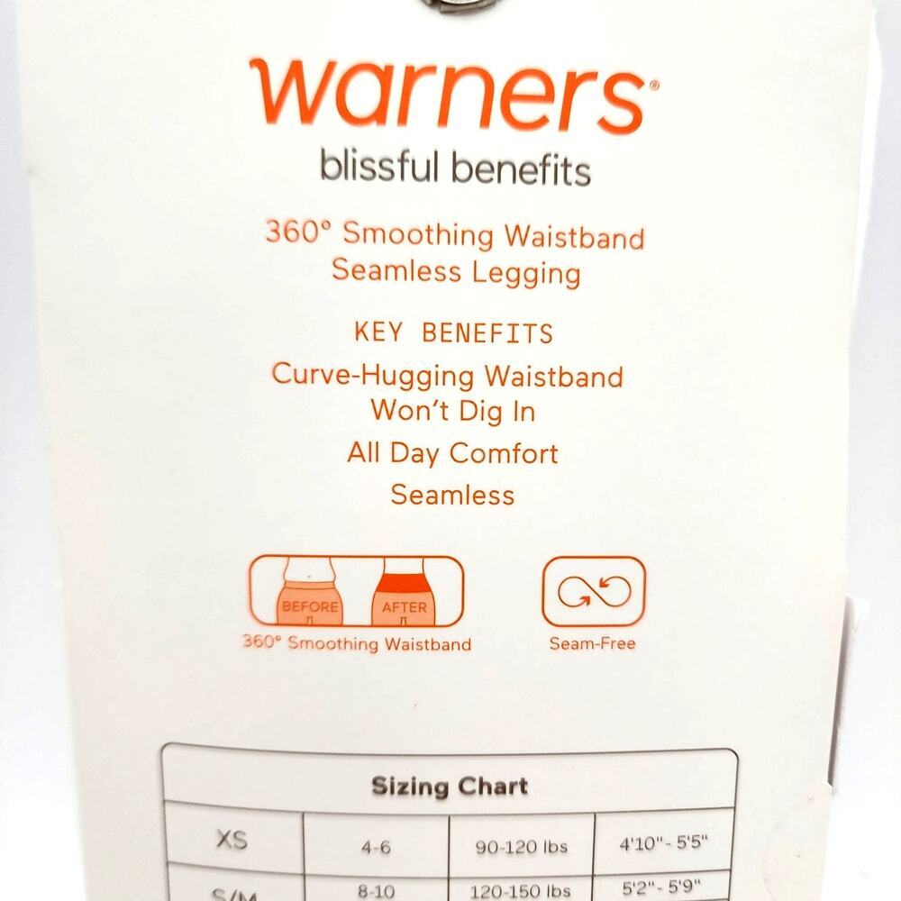 2 for 1. 2 DIFFERENT STYLES OF WARNERS BLISSFUL BENEFITS LEGGINGS - Picture 7 of 16